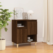 vidaXL barna tölgy színű szerelt fa tálalószekrény 60 x 35 x 70 cm bútor