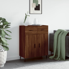 vidaXL barna tölgy színű szerelt fa tálalószekrény 69,5 x 34 x 90 cm bútor
