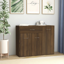vidaXL barna tölgy színű szerelt fa tálalószekrény 88 x 30 x 70 cm bútor