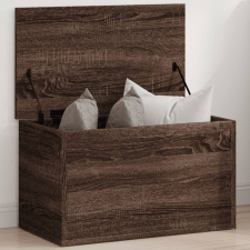 vidaXL barna tölgy színű szerelt fa tárolóláda 60 x 35 x 35 cm bútor