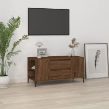 vidaXL barna tölgy színű szerelt fa TV-szekrény 102x44,5x50 cm bútor