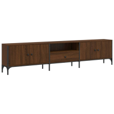 vidaXL barna tölgy színű szerelt fa TV-szekrény fiókkal 200x25x44 cm (838992) bútor