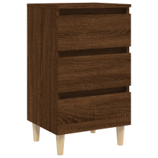 vidaXL barna tölgyszínű éjjeliszekrény falábakkal 40 x 35 x 69 cm (813138) bútor