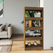 vidaXL Barna tölgyszínű fa könyvszekrény/térelválasztó 60x30x135 cm bútor