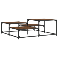 vidaXL barna tölgyszínű műfa dohányzóasztal 107x107x40 cm (837756) bútor