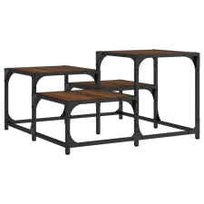 vidaXL barna tölgyszínű műfa dohányzóasztal 68x68x40 cm (837751) bútor