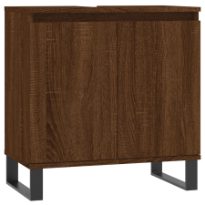 vidaXL barna tölgyszínű műfa fürdőszobaszekrény 58x33x60 cm (831595) fürdőszoba bútor