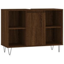 vidaXL barna tölgyszínű műfa mosdószekrény 80 x 33 x 60 cm (831635) fürdőszoba bútor