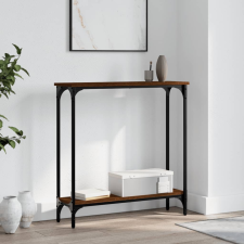 vidaXL barna tölgyszínű műfa tálalóasztal 75x22,5x75 cm bútor
