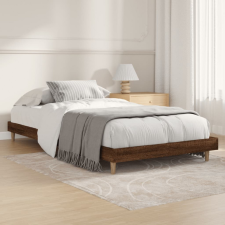 vidaXL barna tölgyszínű szerelt fa ágykeret 90 x 200 cm ágy és ágykellék