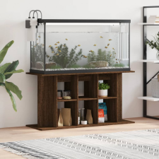 vidaXL Barna tölgyszínű szerelt fa akváriumi állvány 120 x 40 x 60 cm halfelszerelések