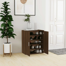 vidaXL barna tölgyszínű szerelt fa cipősszekrény 60 x 35 x 70 cm bútor