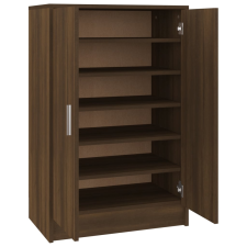 vidaXL barna tölgyszínű szerelt fa cipősszekrény 60 x 35 x 92 cm (816013) bútor