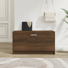 vidaXL barna tölgyszínű szerelt fa cipőtároló pad 80 x 24 x 45 cm bútor