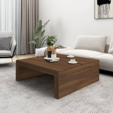 vidaXL barna tölgyszínű szerelt fa dohányzóasztal 100 x 100 x 35 cm bútor
