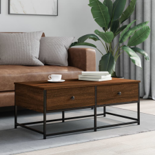 vidaXL barna tölgyszínű szerelt fa dohányzóasztal 100 x 51 x 40 cm bútor