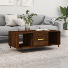 vidaXL barna tölgyszínű szerelt fa dohányzóasztal 102 x 50 x 40 cm bútor