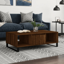 vidaXL barna tölgyszínű szerelt fa dohányzóasztal 104 x 60 x 35 cm bútor