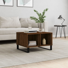 vidaXL barna tölgyszínű szerelt fa dohányzóasztal 60x50x36,5 cm bútor