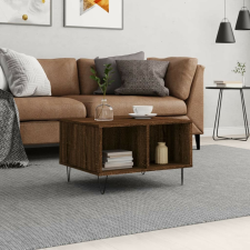 vidaXL barna tölgyszínű szerelt fa dohányzóasztal 60x50x36,5 cm bútor