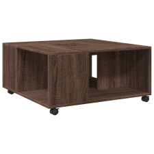 vidaXL barna tölgyszínű szerelt fa dohányzóasztal 80x80x40 cm (853179) bútor