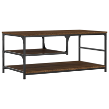 vidaXL barna tölgyszínű szerelt fa dohányzóasztal 90 x 49 x 40 cm (835313) bútor