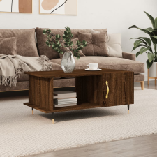 vidaXL barna tölgyszínű szerelt fa dohányzóasztal 90 x 50 x 40 cm bútor