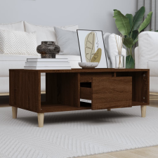 vidaXL barna tölgyszínű szerelt fa dohányzóasztal 90x50x36,5 cm bútor