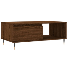 vidaXL barna tölgyszínű szerelt fa dohányzóasztal 90x50x36,5 cm (830563) bútor