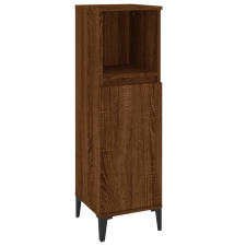 vidaXL barna tölgyszínű szerelt fa fürdőszobaszekrény 30x30x100 cm (819819) fürdőszoba bútor