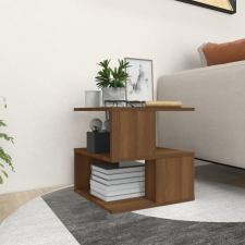 vidaXL barna tölgyszínű szerelt fa kisasztal 40 x 40 x 40 cm bútor