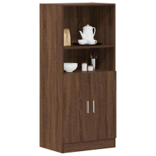 vidaXL barna tölgyszínű szerelt fa konyhaszekrény 57x41,5x131,5 cm bútor