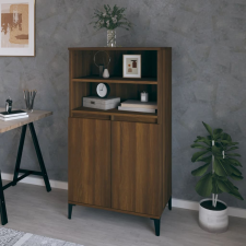 vidaXL barna tölgyszínű szerelt fa magasszekrény 60 x 36 x 110 cm bútor