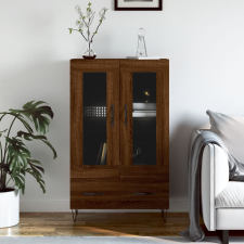 vidaXL barna tölgyszínű szerelt fa magasszekrény 69,5 x 31 x 115 cm bútor
