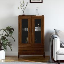 vidaXL barna tölgyszínű szerelt fa magasszekrény 69,5 x 31 x 115 cm bútor