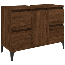 vidaXL barna tölgyszínű szerelt fa mosdószekrény 80 x 33 x 60 cm (821283) fürdőszoba bútor
