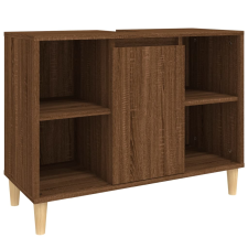 vidaXL barna tölgyszínű szerelt fa mosdószekrény 80 x 33 x 60 cm (821291) fürdőszoba bútor