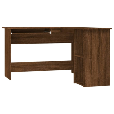 vidaXL barna tölgyszínű szerelt fa sarokasztal 120 x 140 x 75 cm (815386) bútor