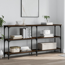 vidaXL barna tölgyszínű szerelt fa tálalóasztal 150x29x75 cm bútor