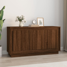 vidaXL barna tölgyszínű szerelt fa tálalószekrény 102x35x55 cm bútor