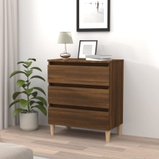 vidaXL barna tölgyszínű szerelt fa tálalószekrény 60 x 35 x 69 cm bútor