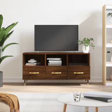 vidaXL barna tölgyszínű szerelt fa TV-szekrény 102 x 36 x 50 cm bútor