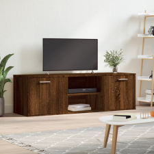 vidaXL barna tölgyszínű szerelt fa TV-szekrény 120 x 34 x 37 cm bútor