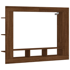 vidaXL barna tölgyszínű szerelt fa TV-szekrény 152x22x113 cm (833729) bútor