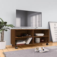 vidaXL barna tölgyszínű szerelt fa TV-szekrény 90x35x35 cm bútor