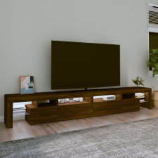 vidaXL Barna tölgyszínű tv-szekrény led-lámpákkal 280x36,5x40 cm bútor