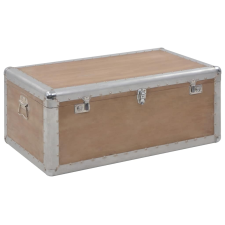 vidaXL barna tömör fenyő tárolóláda 91 x 52 x 40 cm bútor