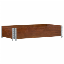 vidaXL barna tömör fenyőfa kerti növénytartó 100 x 50 cm kerti tárolás