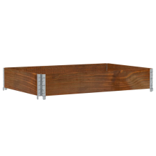 vidaXL barna tömör fenyőfa kerti növénytartó 120 x 80 cm kerti tárolás