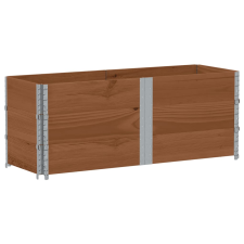 vidaXL barna tömör fenyőfa kerti növénytartó 150 x 50 cm kerti tárolás